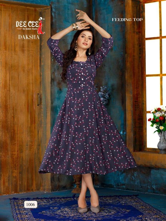 DeeCee Kurti Daksha Regular Wear Designer Wholesale Anarkali Kurtis
